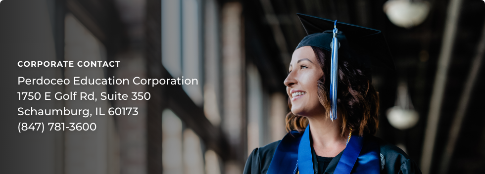 Perdoceo Education Corporation 1750 E Golf Road ,Suite 350, Schaumburg, IL 60173 (847)781-3600